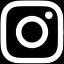 A pixelated black and white icon representing the Instagram social media platform.