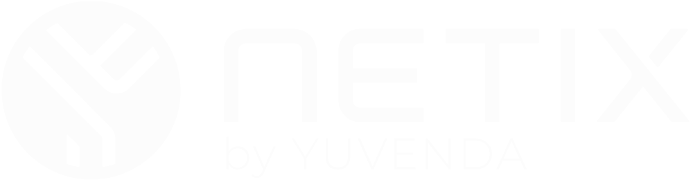 NETIX by YUVENDA logo with a stylized 'Y' symbol in a white circle.